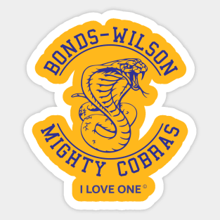 Bonds-Wilson Cobras...I love one! Sticker